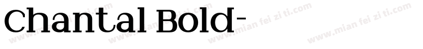 Chantal Bold字体转换